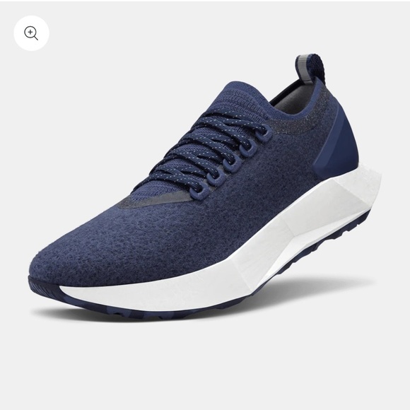 allbirds Shoes - NEW Allbirds Merino Wool Flyer Mizzle in Hazy Indigo Blizzard - Size 8.5